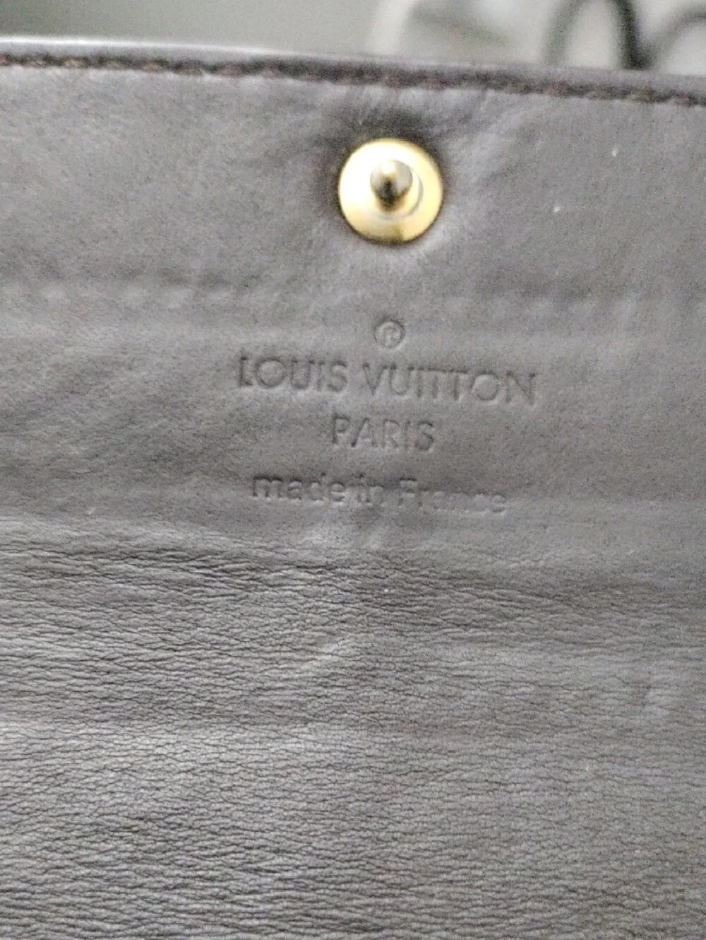 Louis Vuitton Vernis Long Wallet in Dark Burgundy Patent Leather